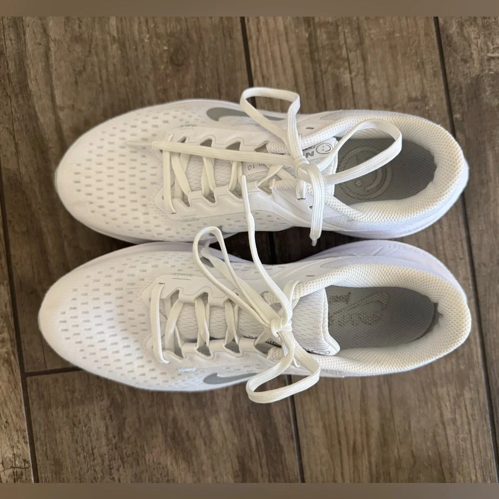 Nike Winflo 10 Women's All-White Athletic Sneakers - Picture 2 of 9